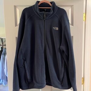 The North Face Navy Blue Full-Zip Fleece Jacket